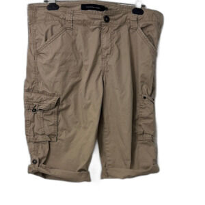 Calvin Klein Women's Beige Cargo Shorts Size 12